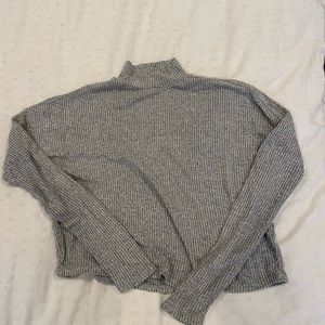 garage mock neck long sleeve